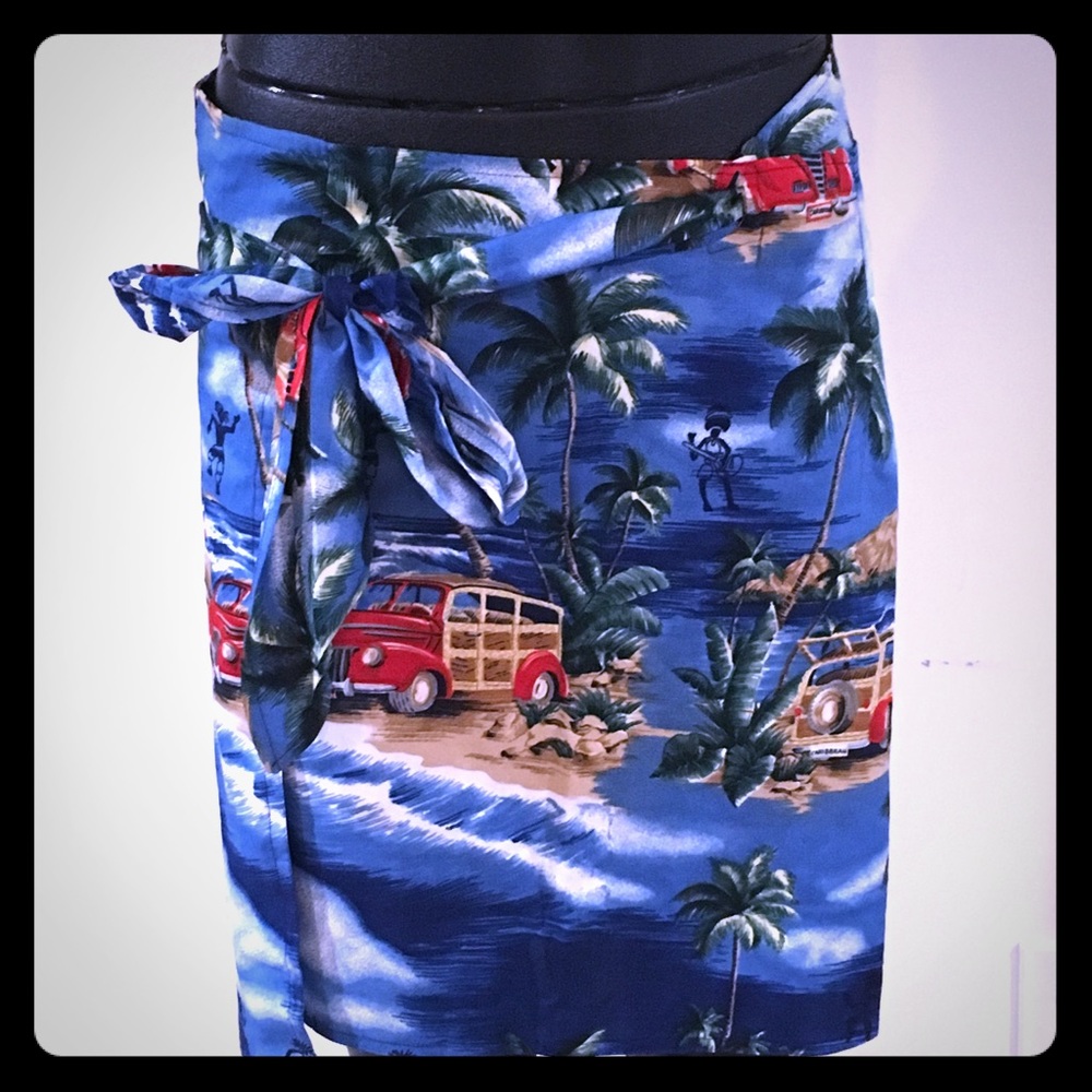 Hawaiian wrap skirt